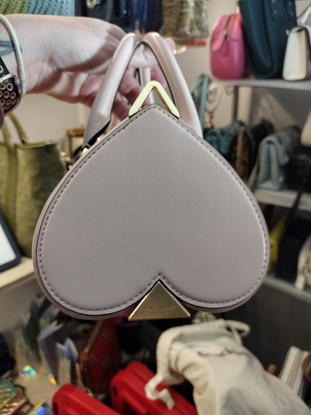 HTF Kate Spade NY Spade Icon Small Barrel Bag - Picture 2 of 3